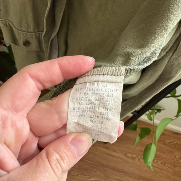 Vintage Military Army Green Shacket Size Small - Picture 3 of 4